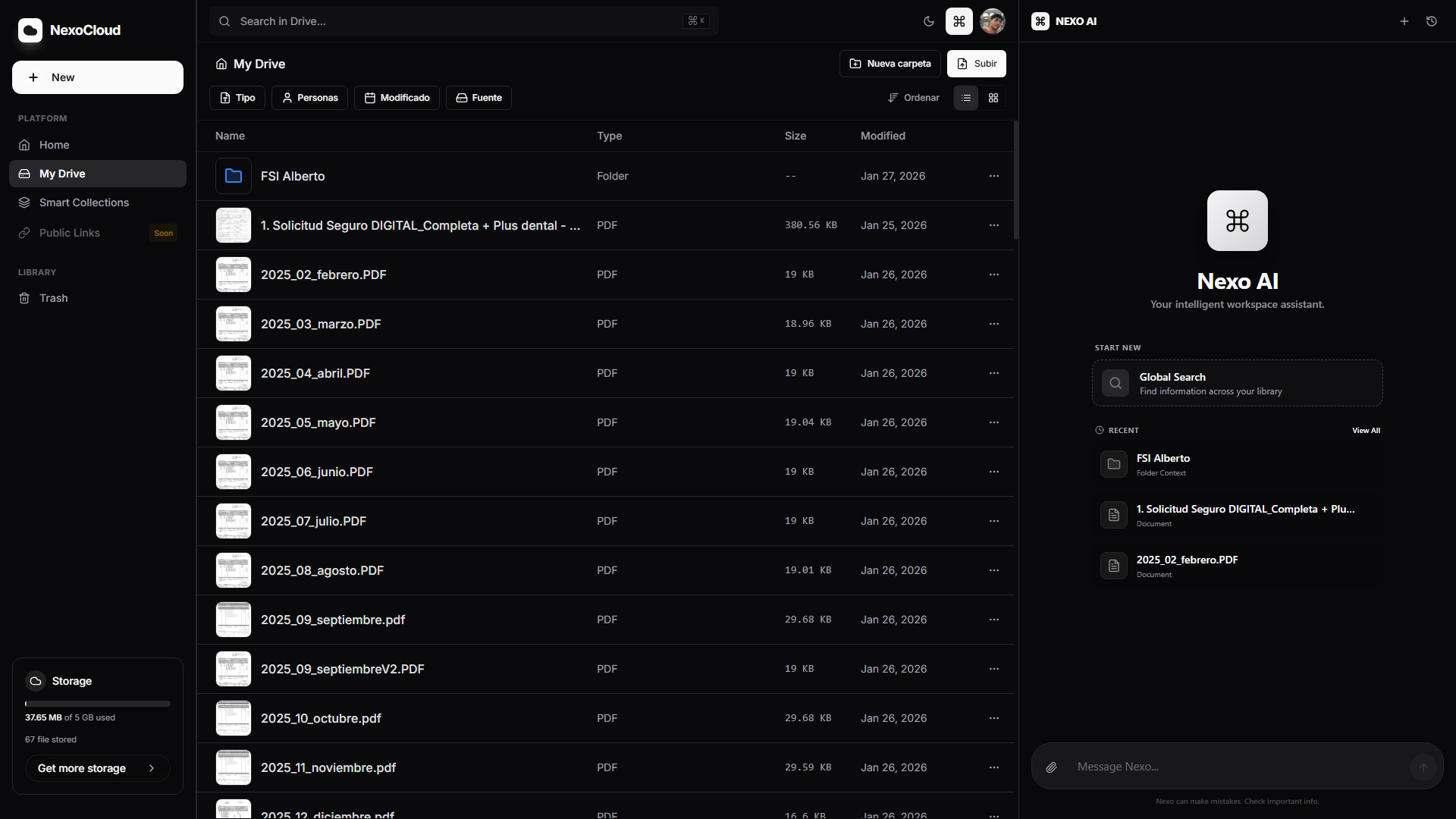 NexoCloud ā Intelligent Cloud Storage Platform